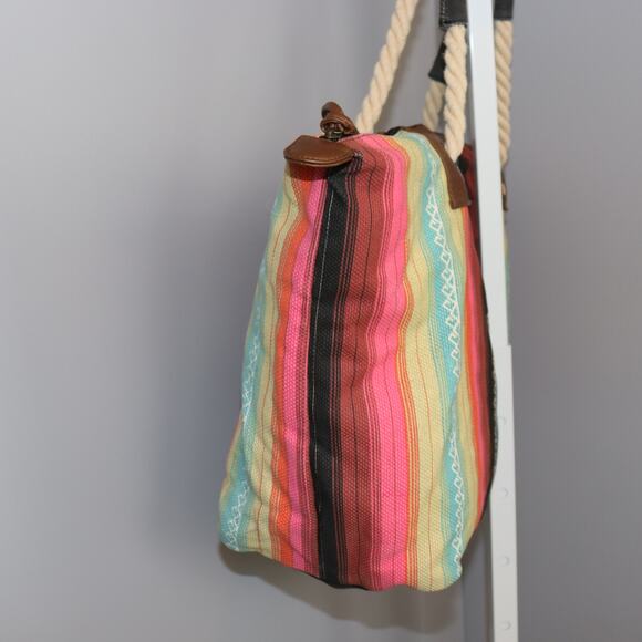 Billabong Striped Canvas Tote Bag - Picture 4 of 7